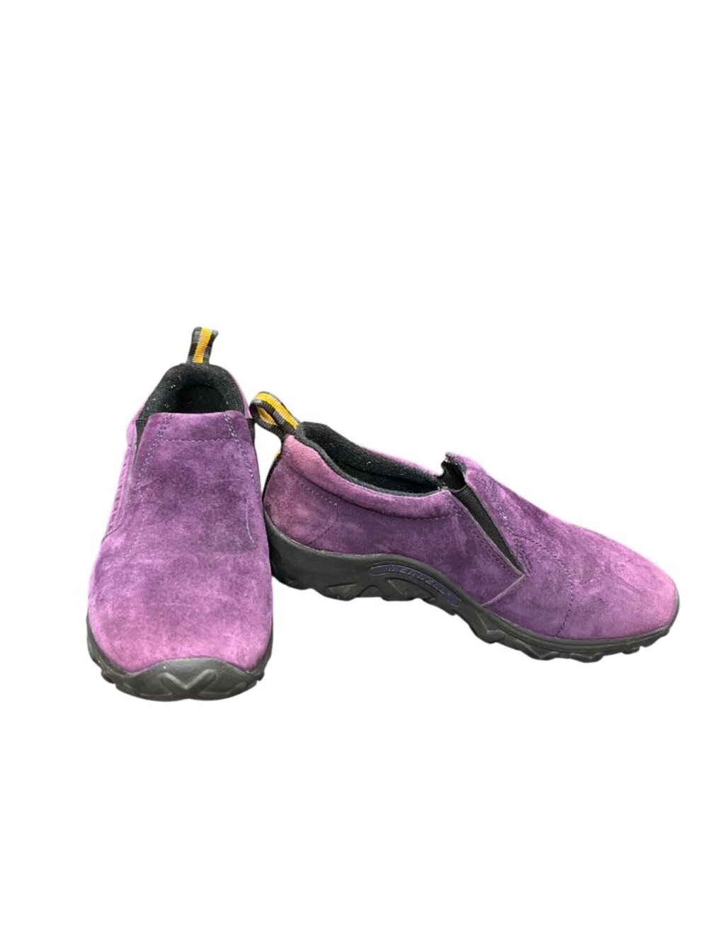Merrell kids suede purple moc slip on casual hiking shoes sz 5 SKU 10-795